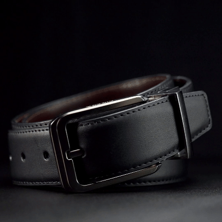 Cinturón de Piel Reversible (Negro-Café)