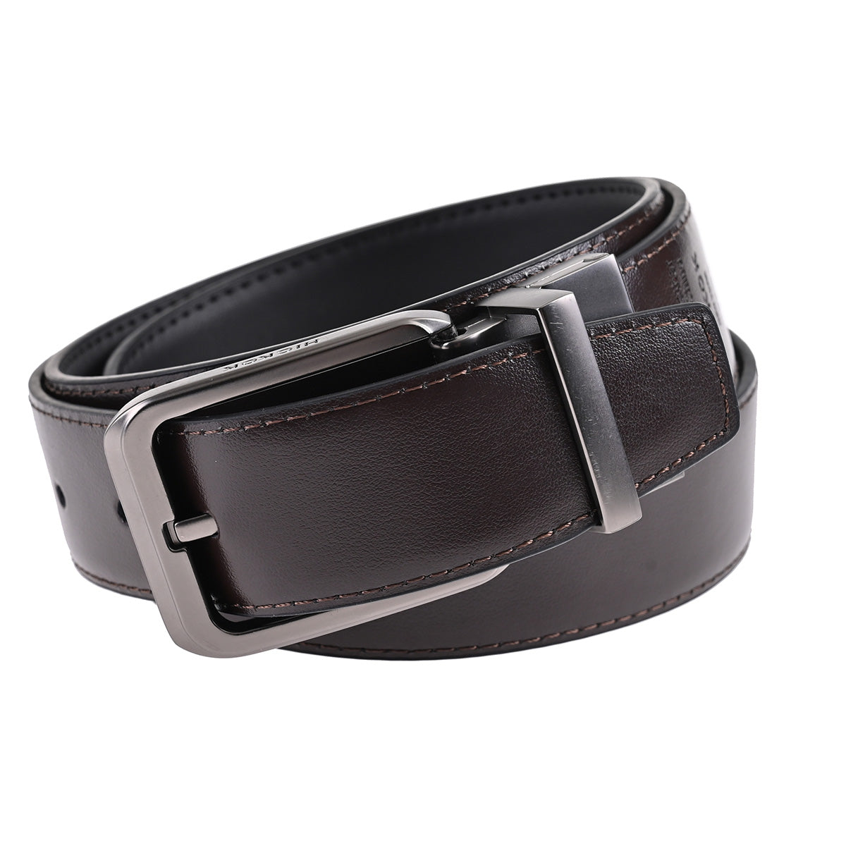 Cinturón Reversible Graphite-Cocoa