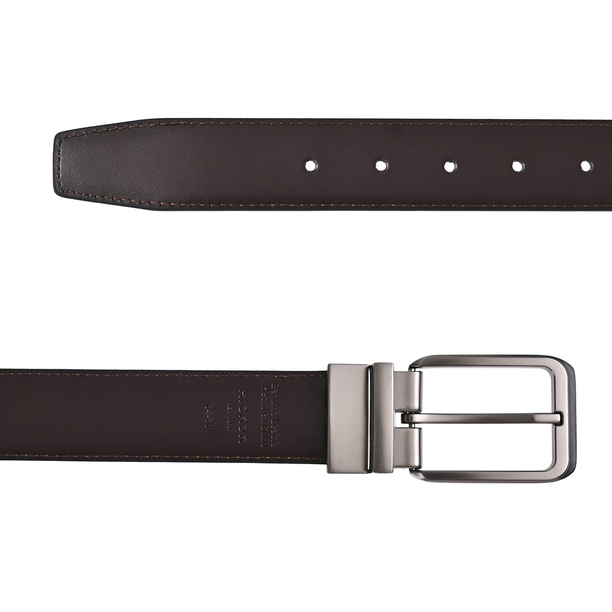 Cinturón de Piel Reversible (Negro-Café)