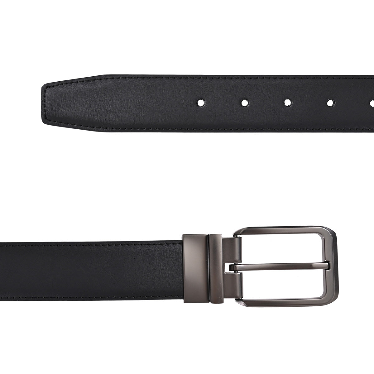 Cinturón Reversible Graphite-Cocoa