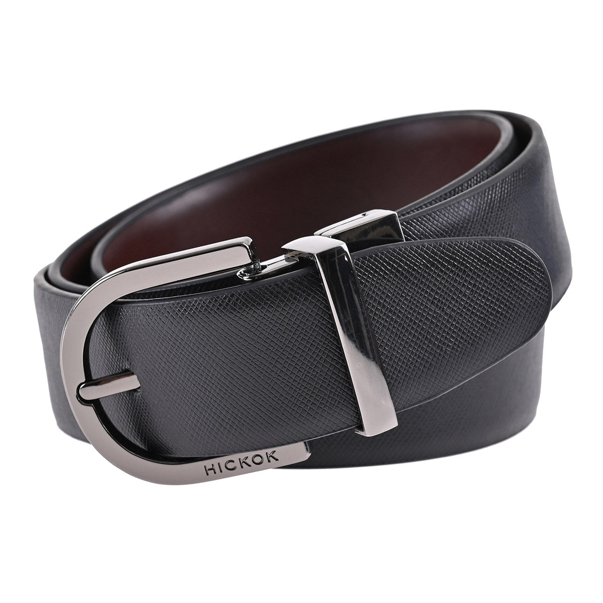 Cinturón de Piel Reversible (Negro-Café)