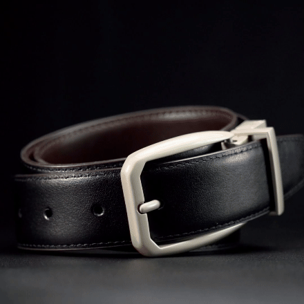 Cinturón Reversible Dark-Mocca <h5>Reversible de Piel</h5>