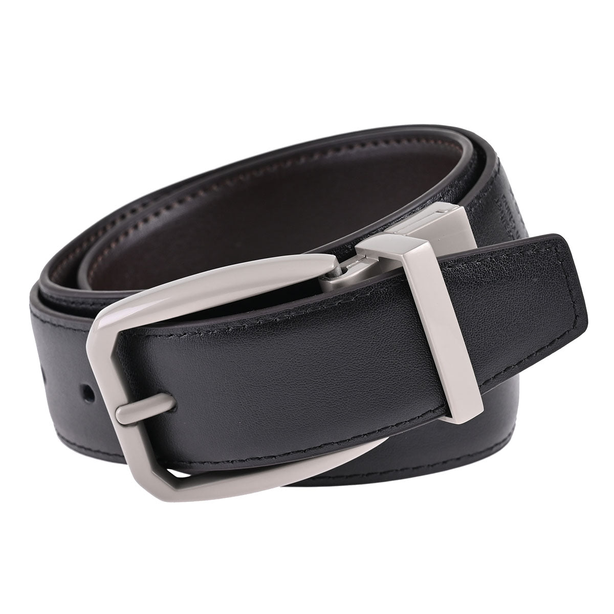 Cinturón Reversible Dark-Mocca <h5>Reversible de Piel</h5>