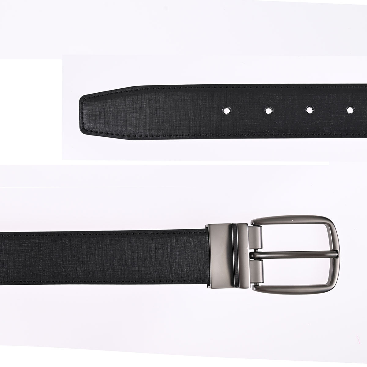 Cinturón Reversible Black-Coffee