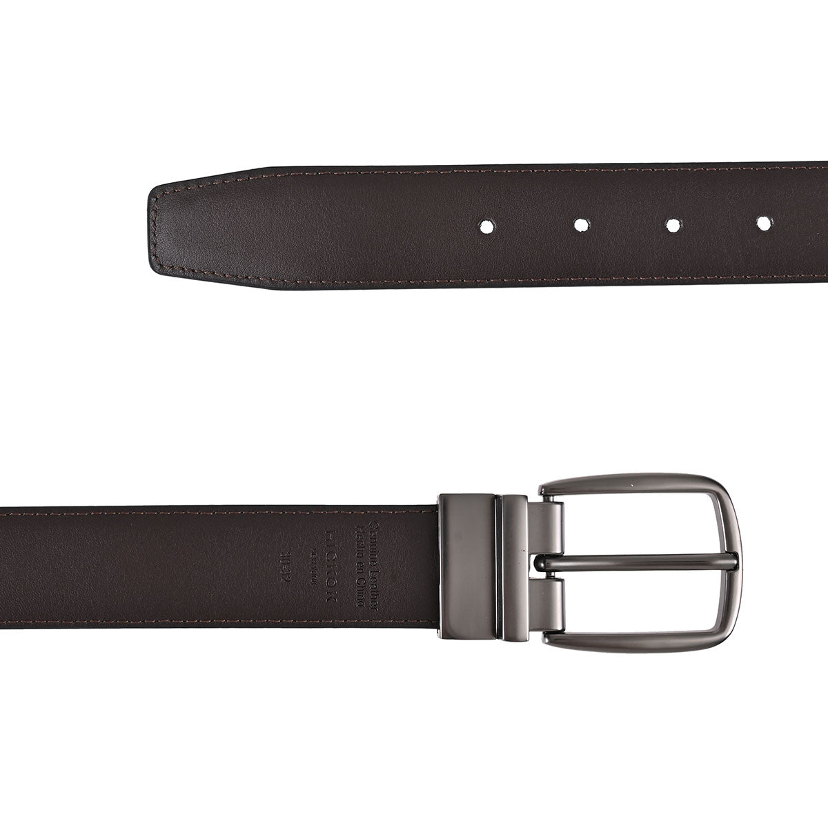 Cinturón de Piel Reversible (Negro-Café)