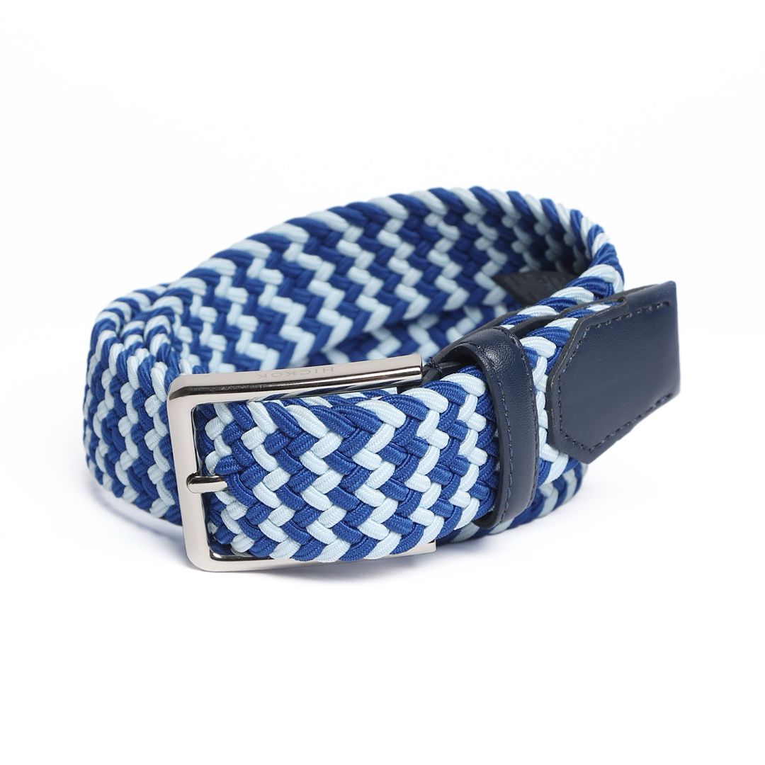 Cinturón Trenzado BI TONO Azul