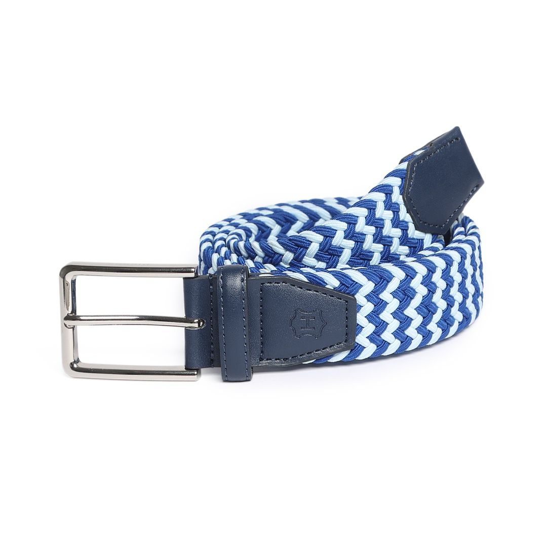 Cinturón Trenzado BI TONO Azul