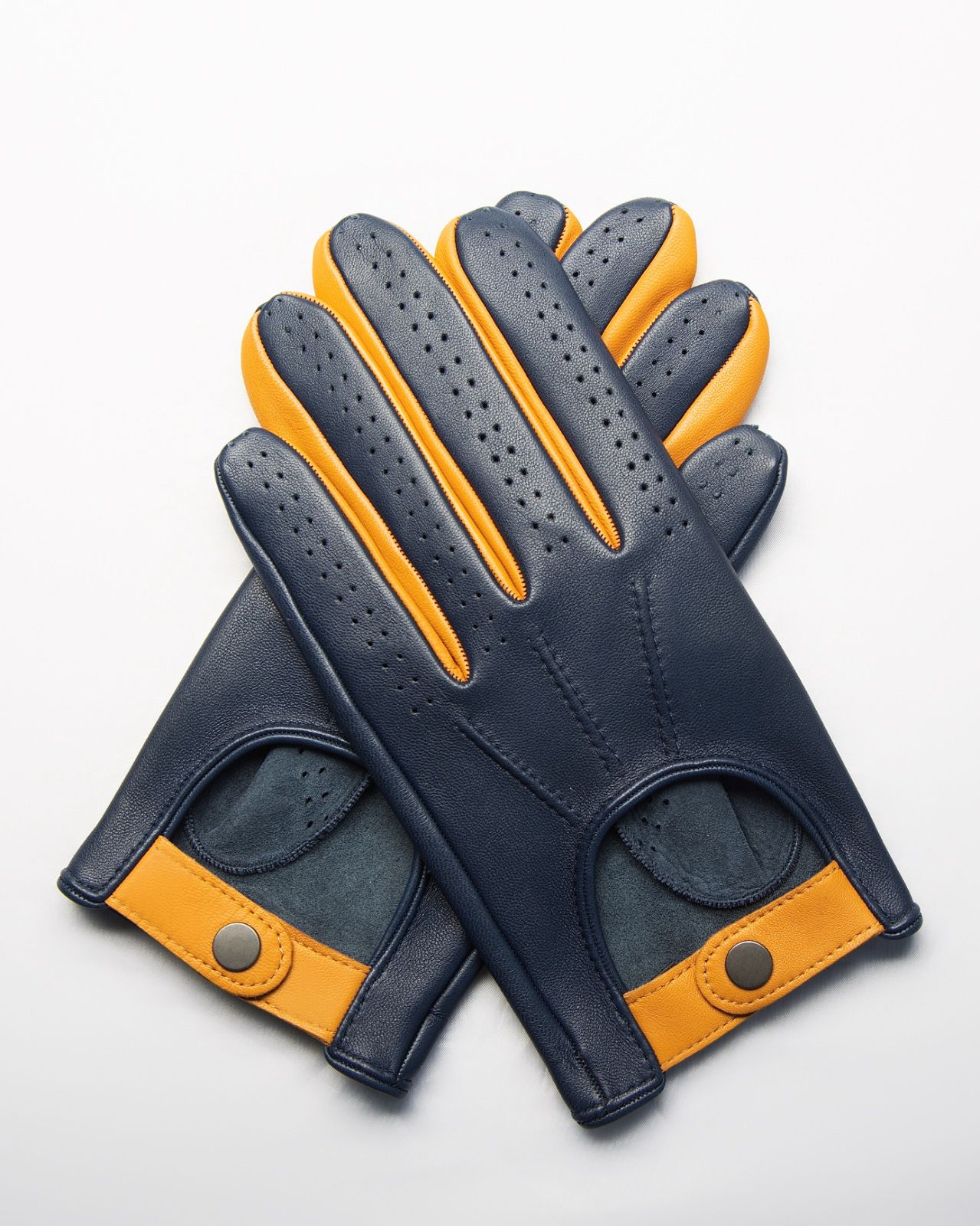 Guantes de Piel Bicolor