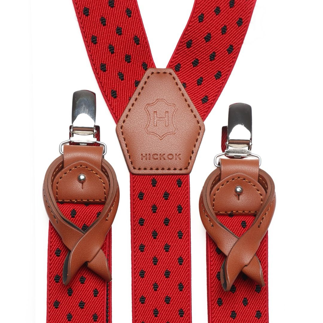 Tirantes Rojos con Puntos