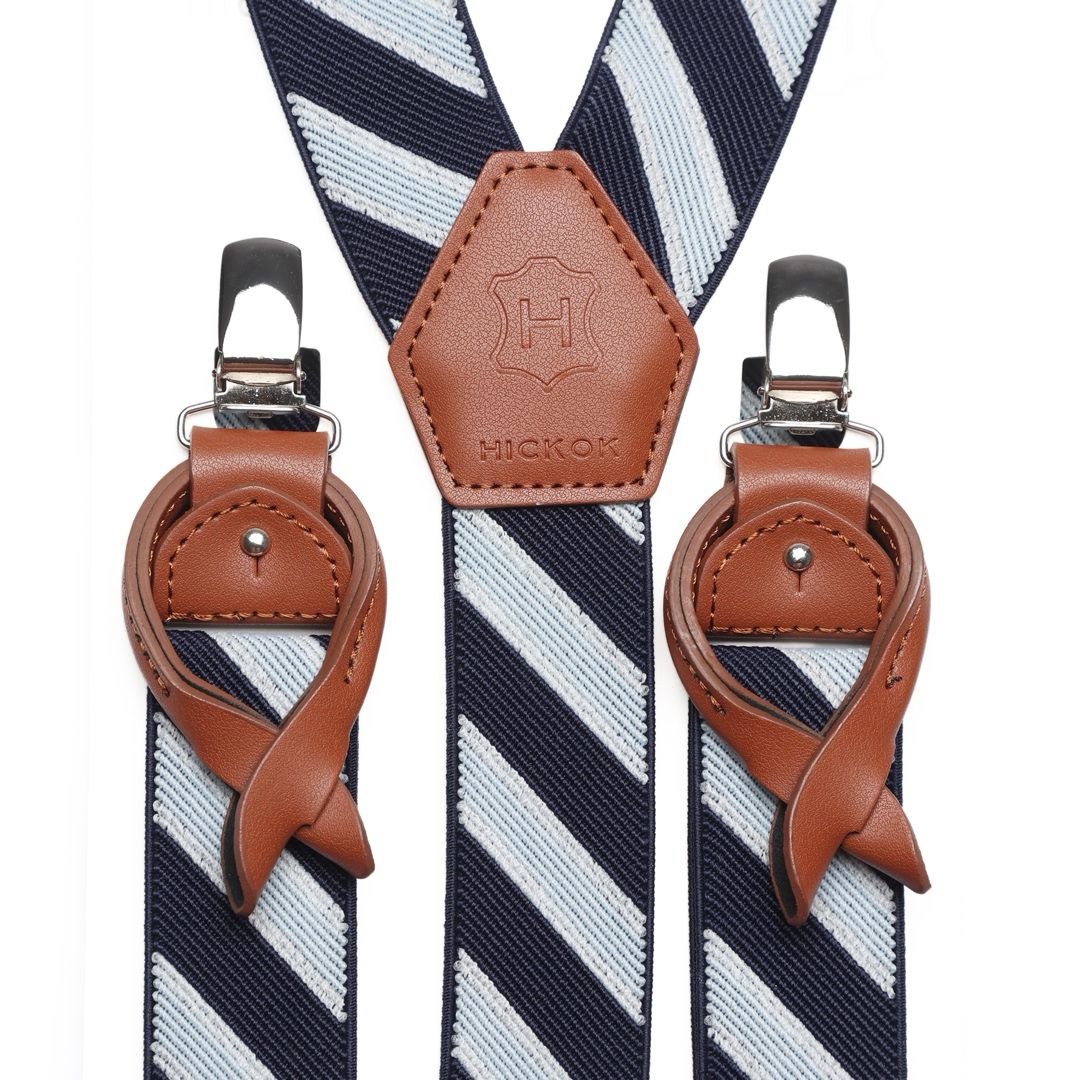 Tirantes Rayados Azul