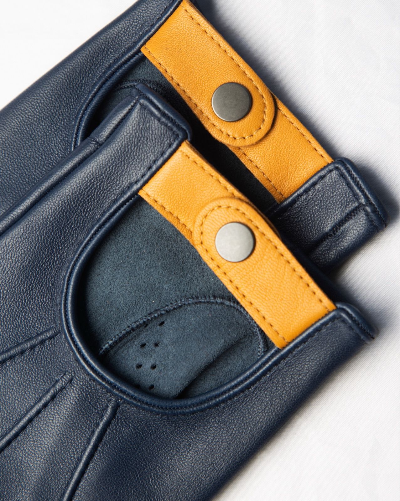 Guantes de Piel Bicolor