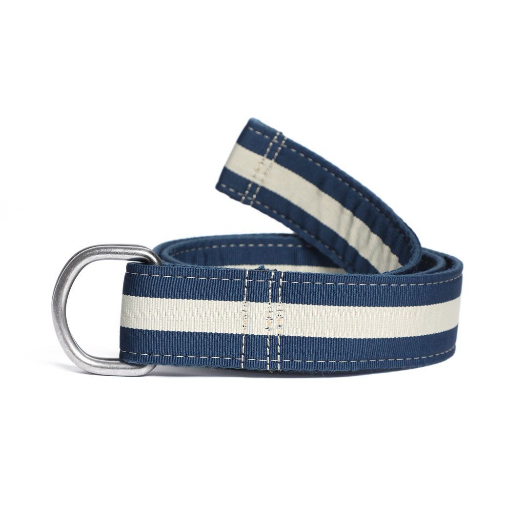 Cinturón Textil Bicolor azul