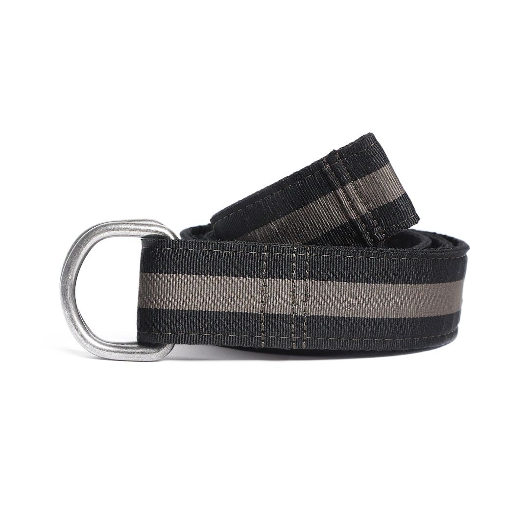 Cinturón Textil Bicolor negro