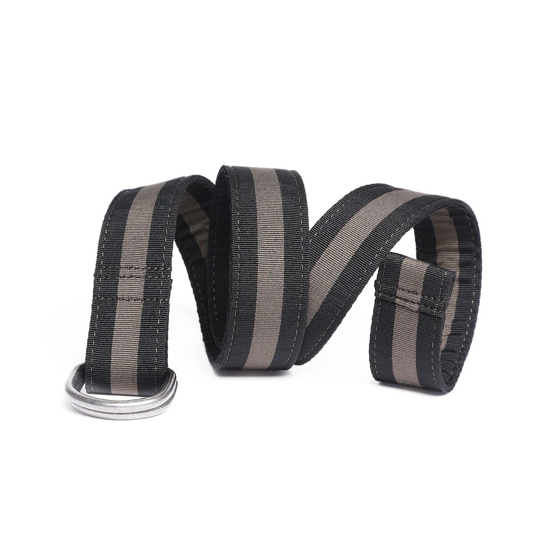 Cinturón Textil Bicolor negro