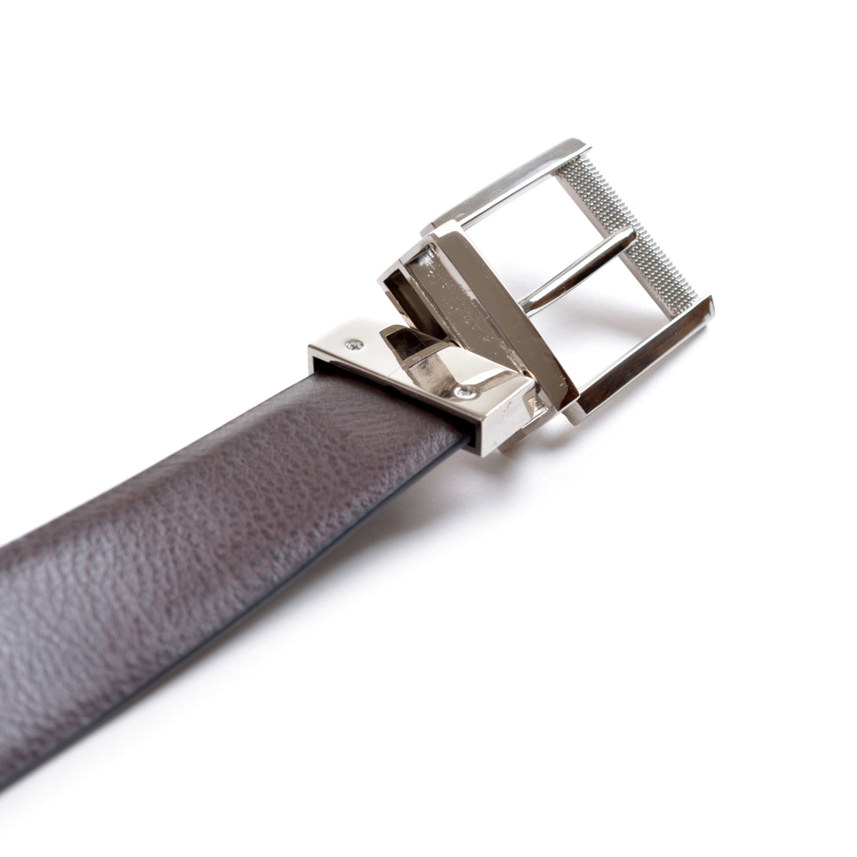 Cinturón de Piel Reversible (Negro - Café Chocolate)