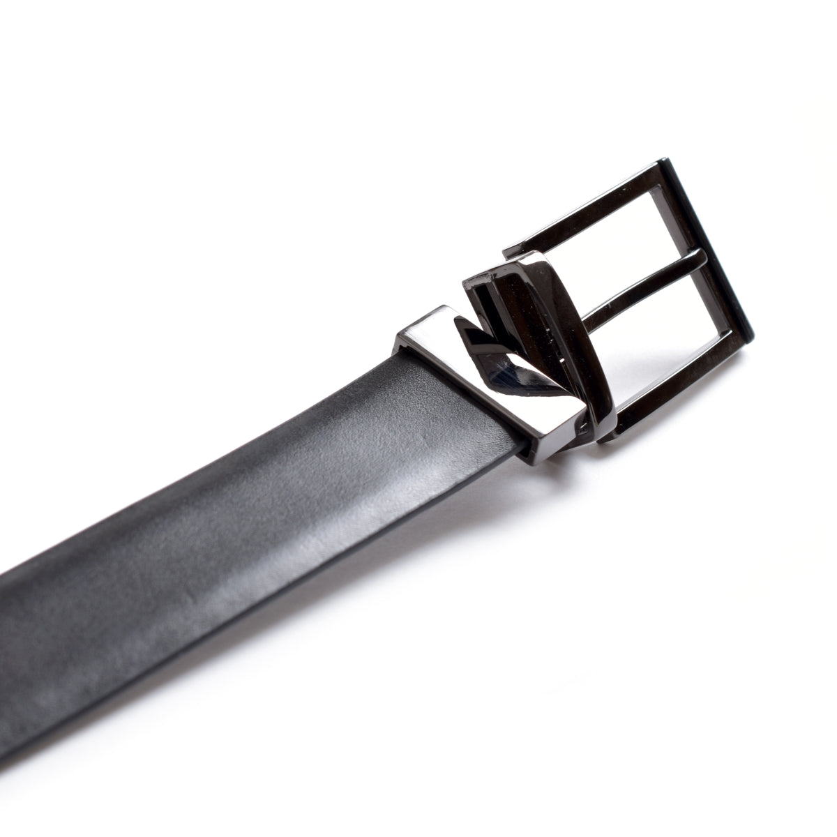 Cinturón de Piel Reversible (Negro - Café Chocolate)