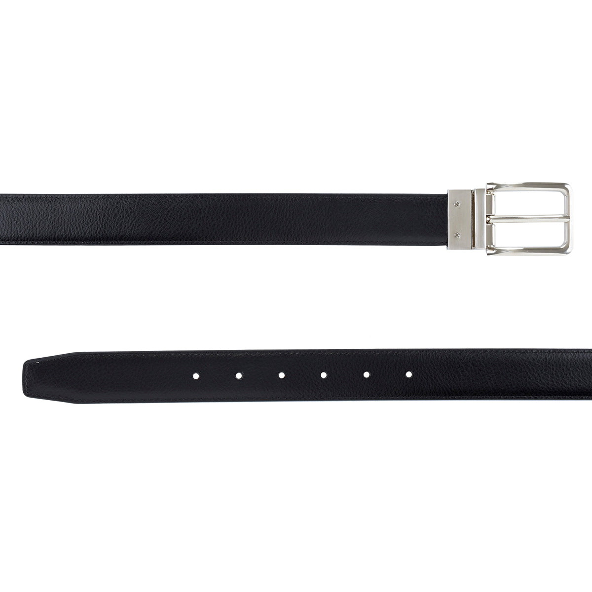 Cinturón de Piel Reversible (Negro - Miel)