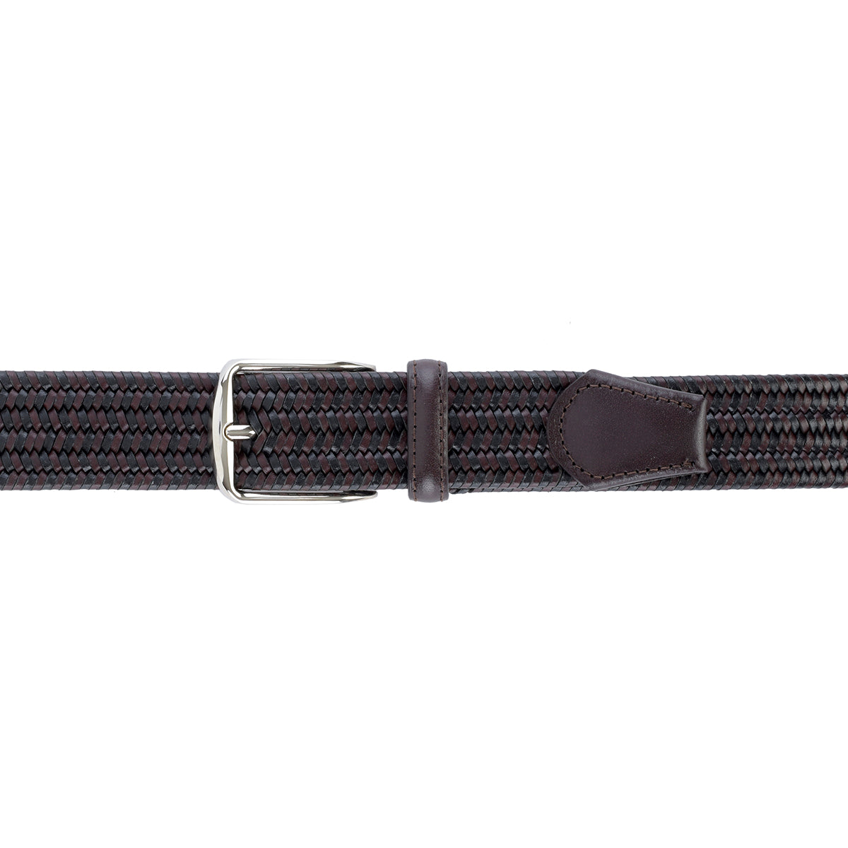 Cinturón Trenzado Stretch Bourbon