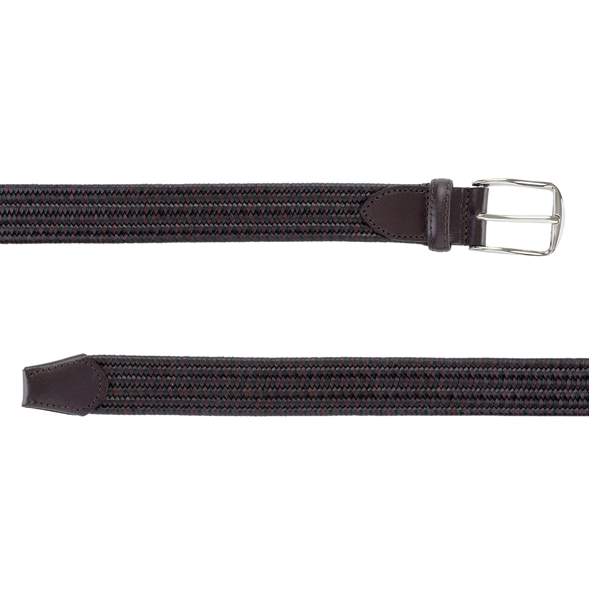 Cinturón Trenzado Stretch Bourbon