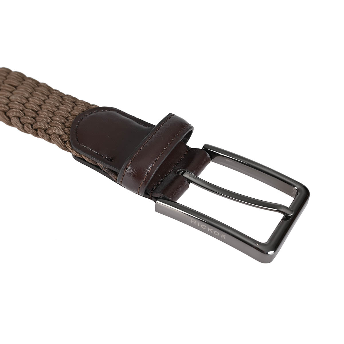 Cinturón Trenzado Stretch Mocca
