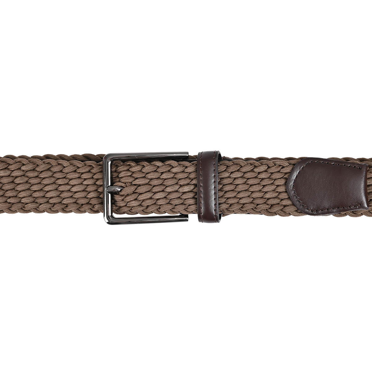Cinturón Trenzado Stretch Mocca