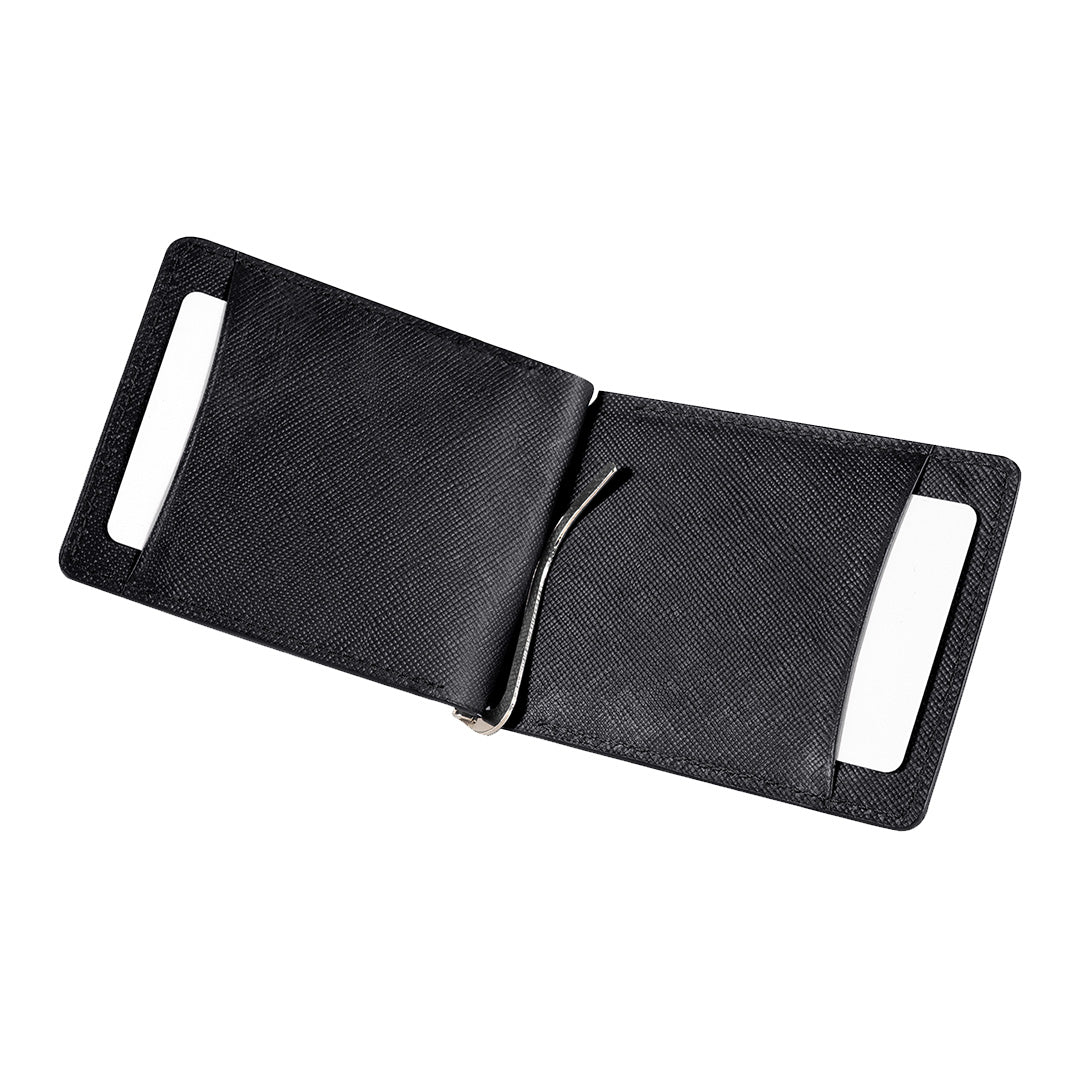 Billetera Clip De Piel Diamond