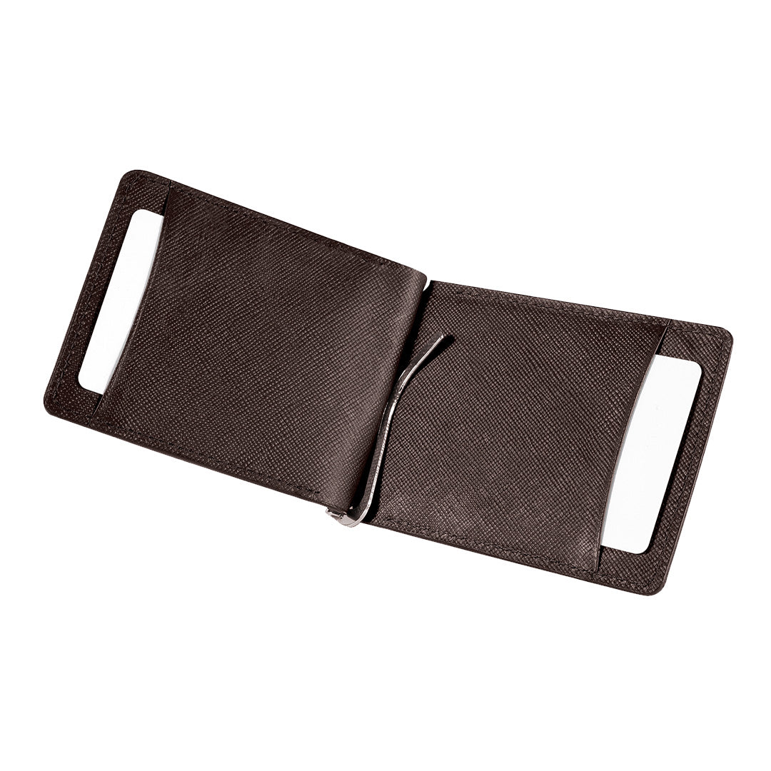 Billetera Clip De Piel Diamond