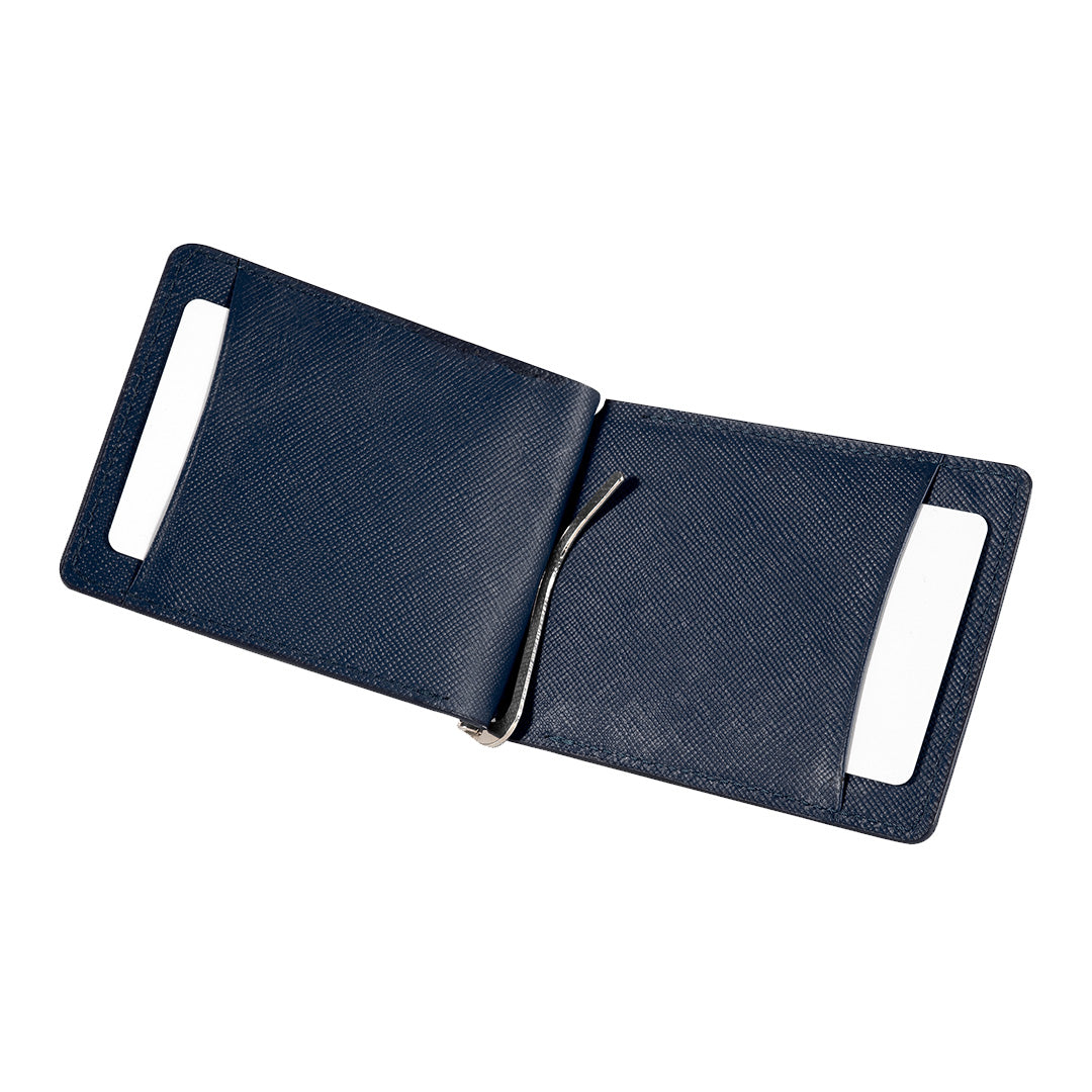 Billetera Clip De Piel Diamond