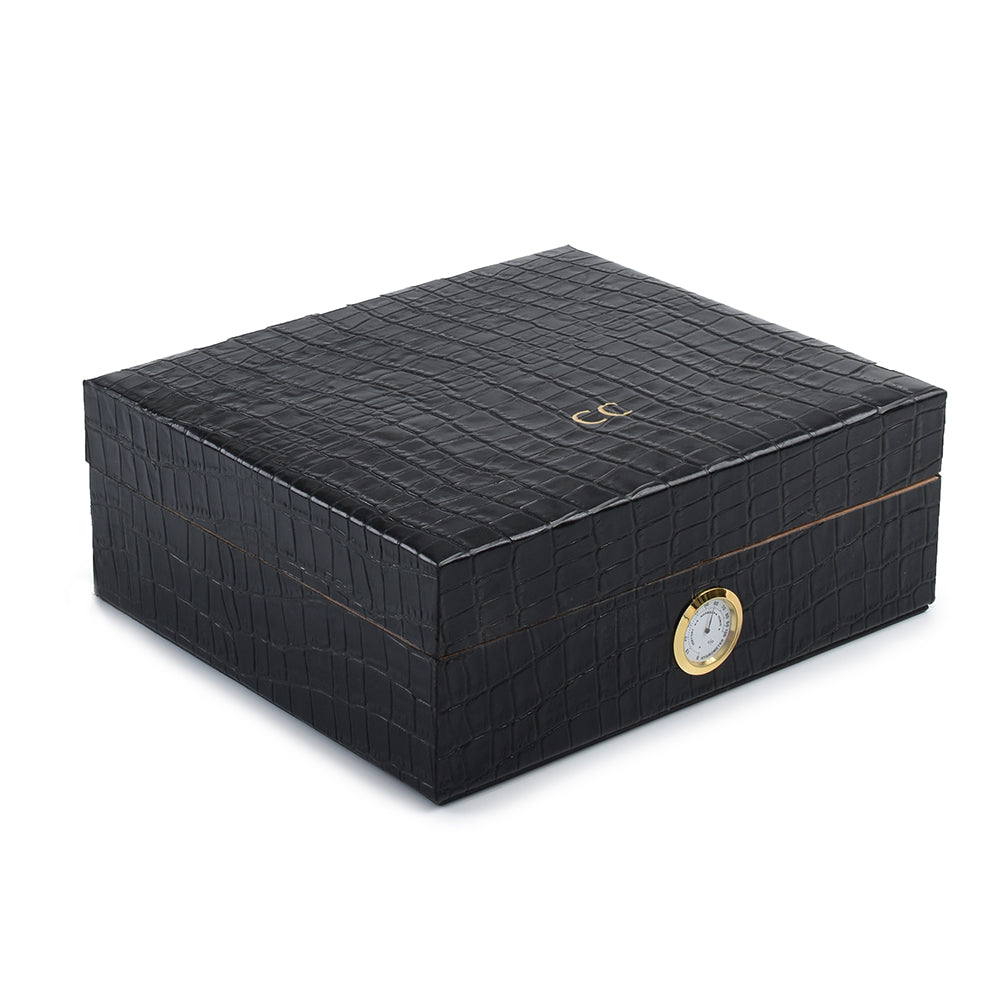 Caja Humidor de Piel Noir <h5> Havana Collection </h5>