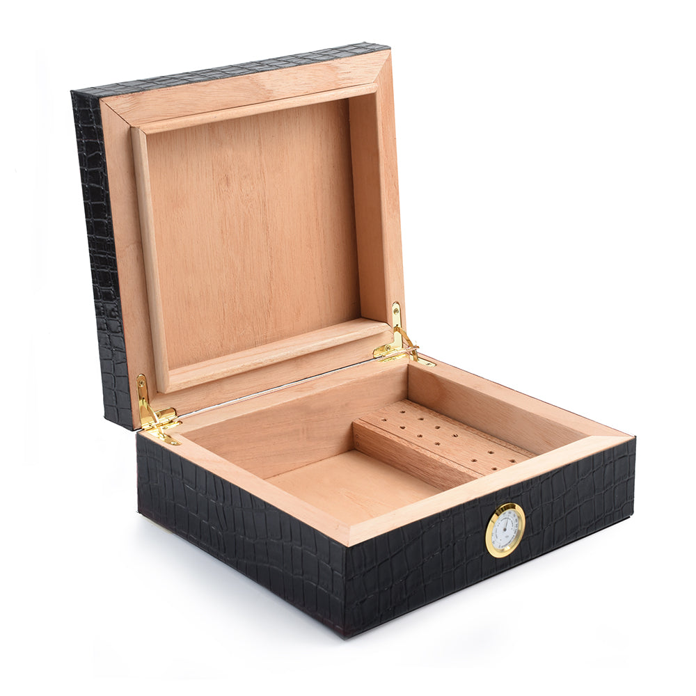 Caja Humidor de Piel Noir <h5> Havana Collection </h5>