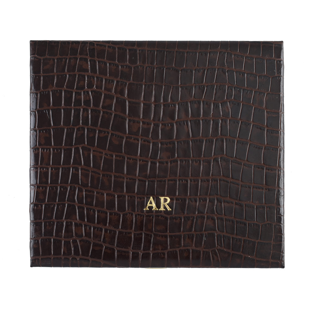 Caja Humidor de Piel Chocolate <h5> Havana Collection </h5>