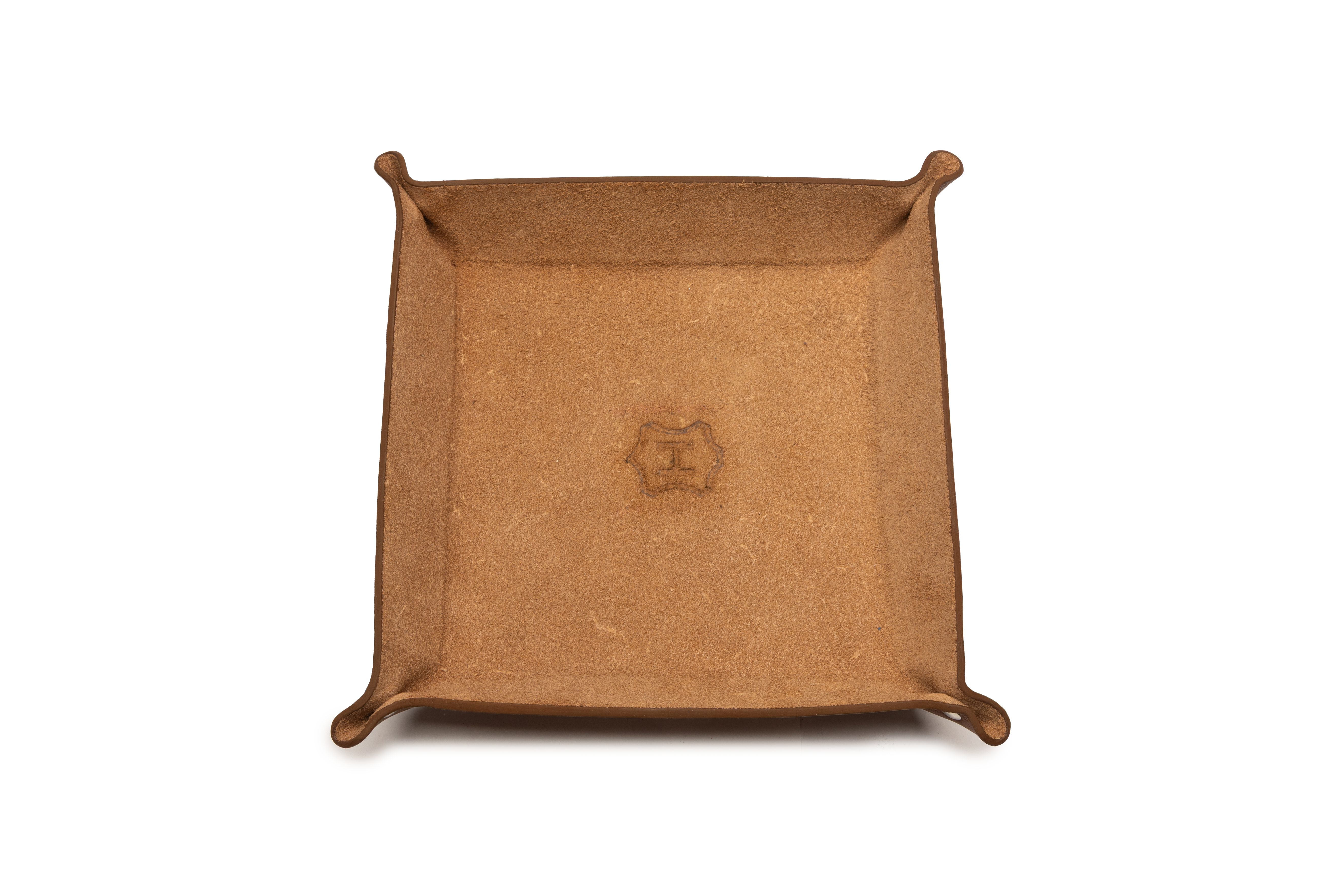 Tira Bolsillo de Piel Almendro