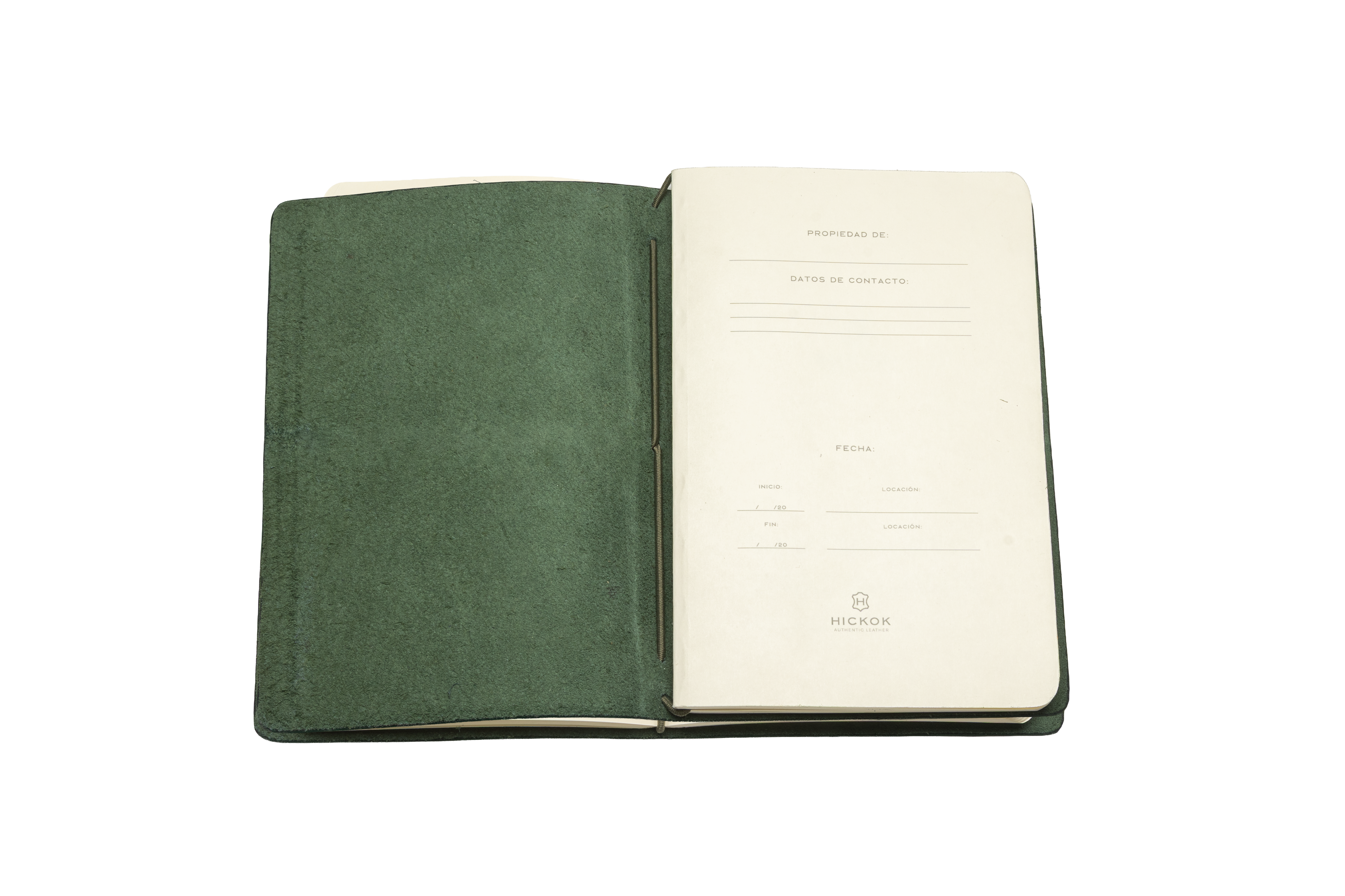 Libreta de notas de Piel Verde