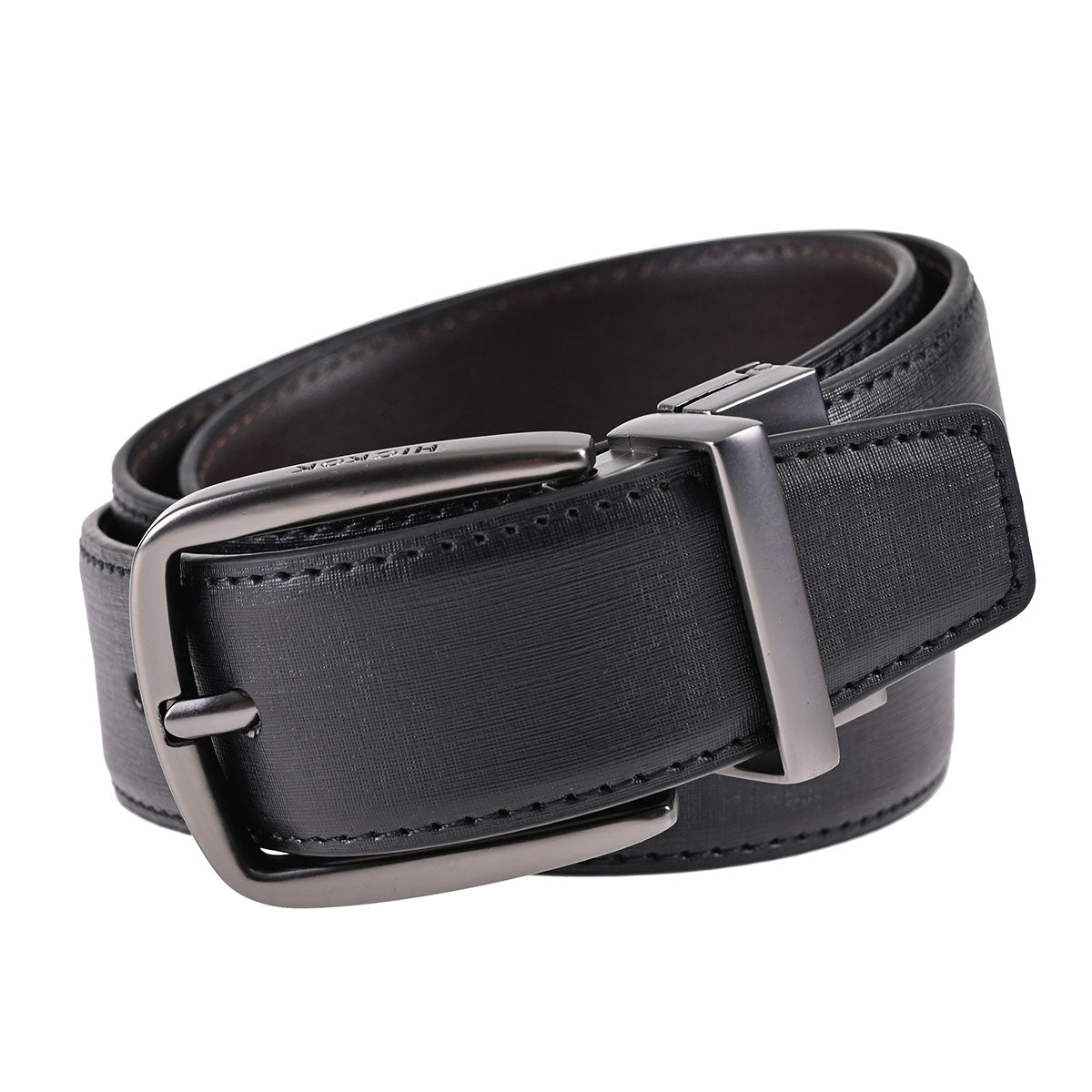 Cinturón de Piel Reversible (Negro-Café)