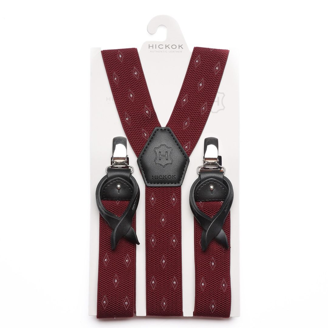 Tirantes Vino con rombos