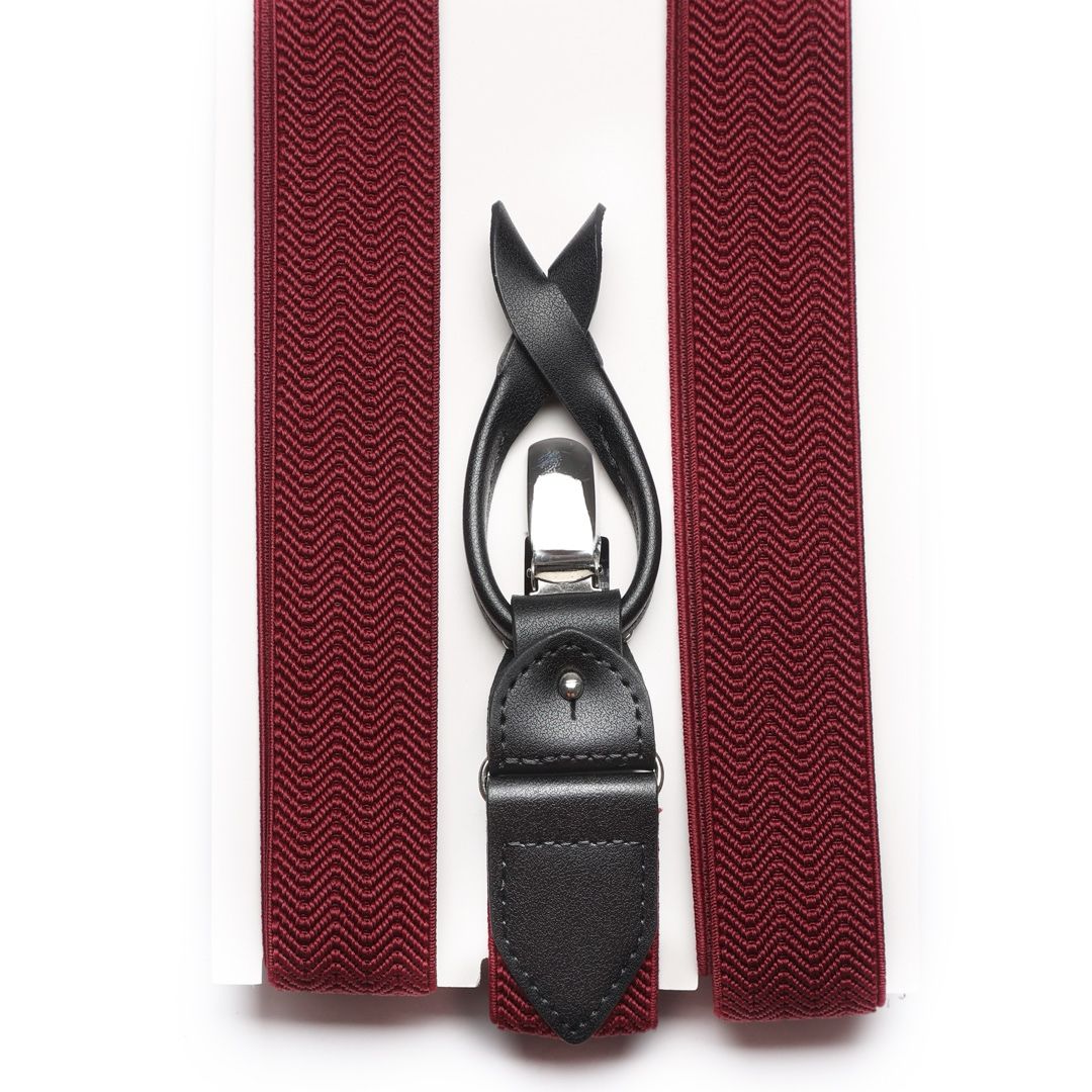 Tirantes Elásticos Color Vino