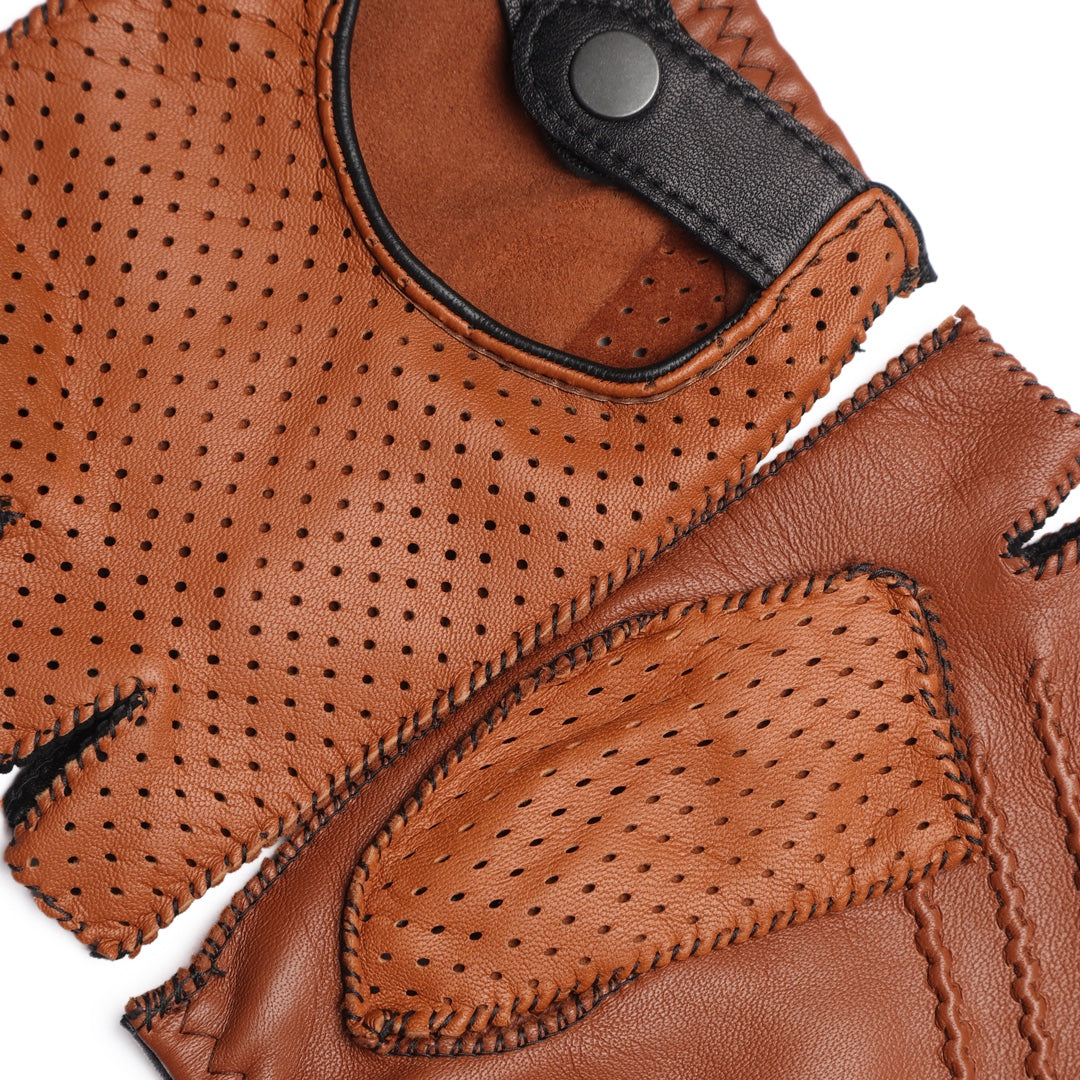 Guantes de Piel Perforada