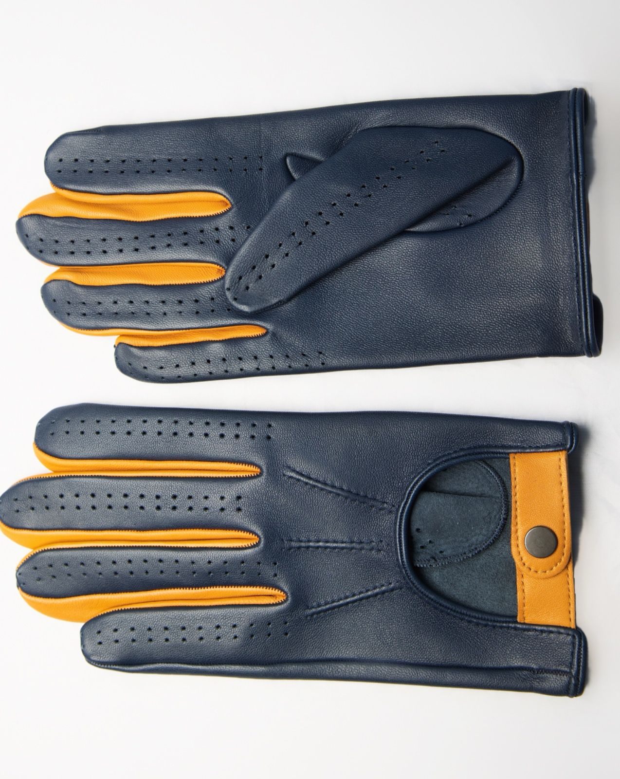 Guantes de Piel Bicolor