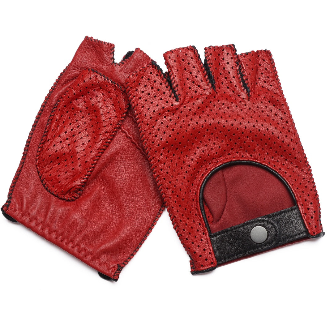 Guantes de Piel Perforada