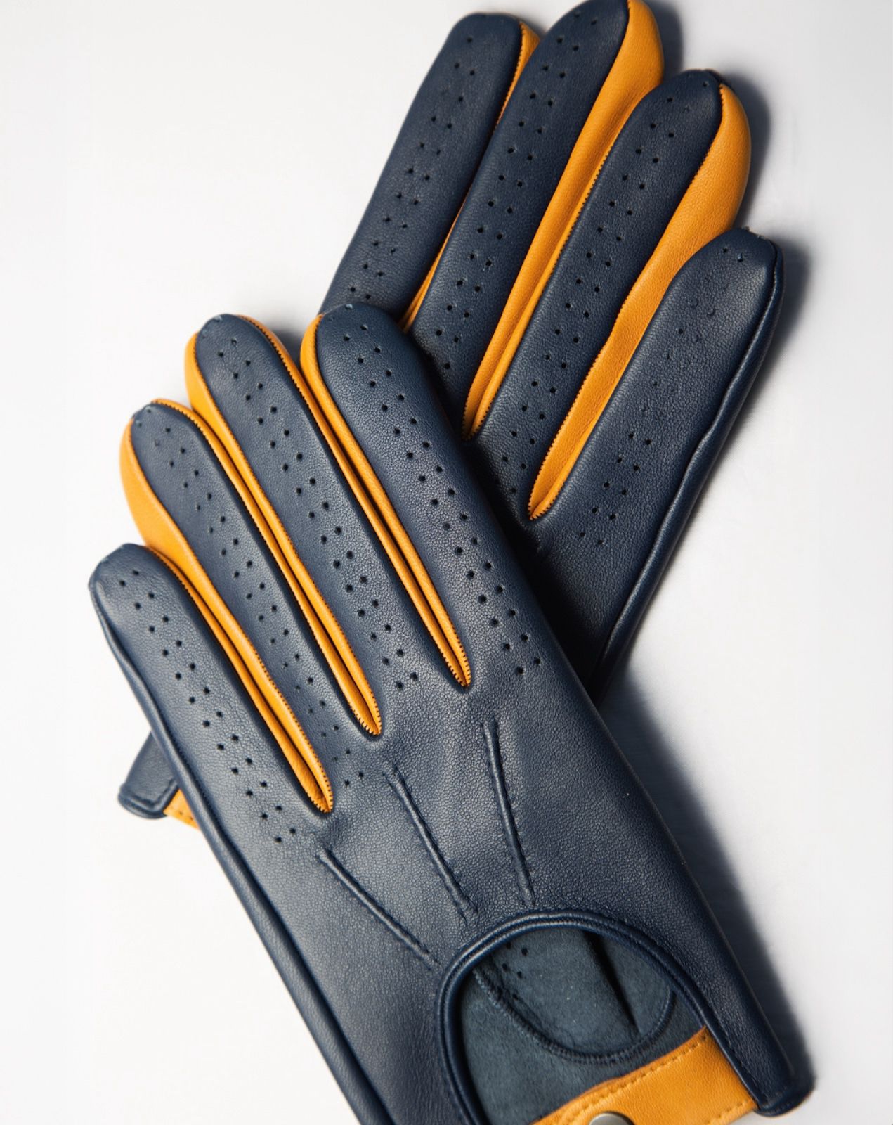 Guantes de Piel Bicolor