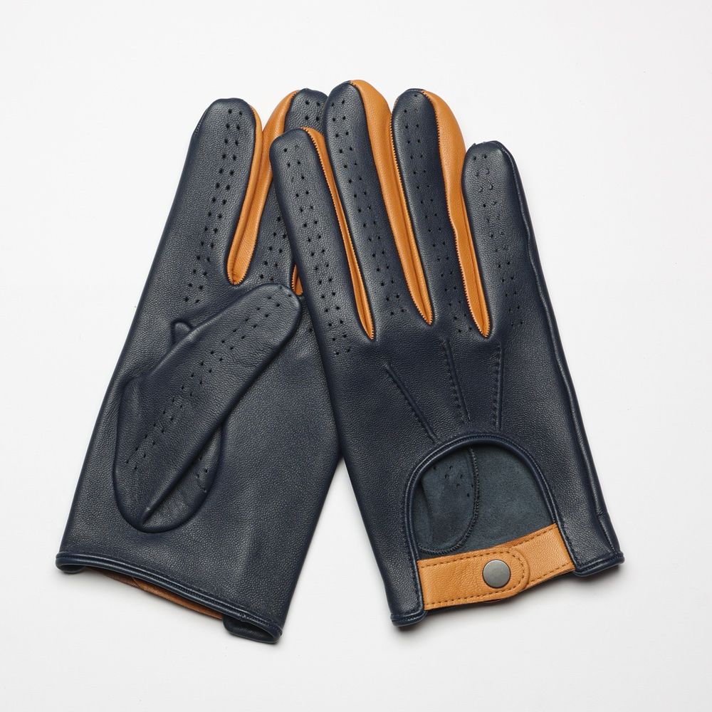 Guantes de Piel Bicolor