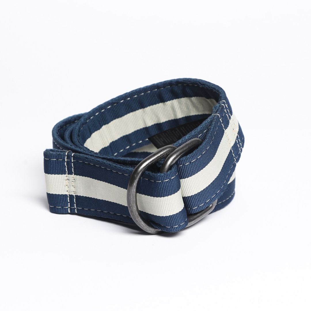 Cinturón Textil Bicolor azul