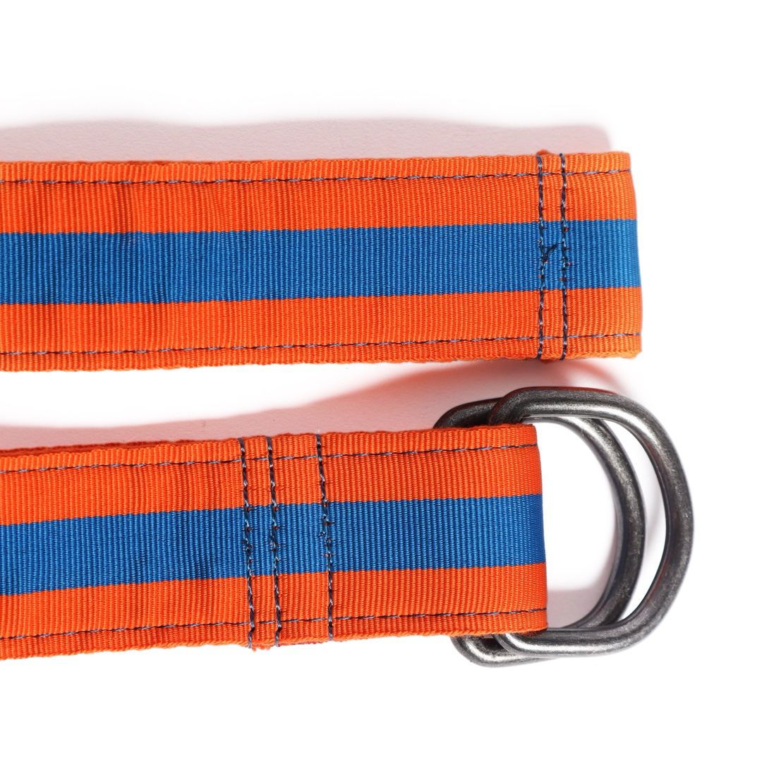 Cinturón Textil Bicolor Naranja