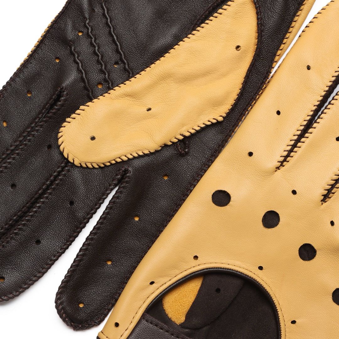 Guantes de Piel Bicolor