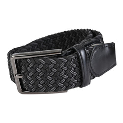 Cinturón Casual Textil Negro-Gris