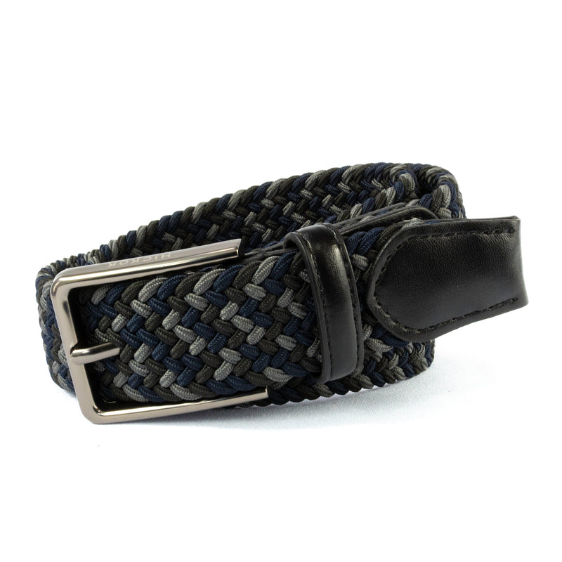 Cinturón Casual Textil Negro-Marino-Gris