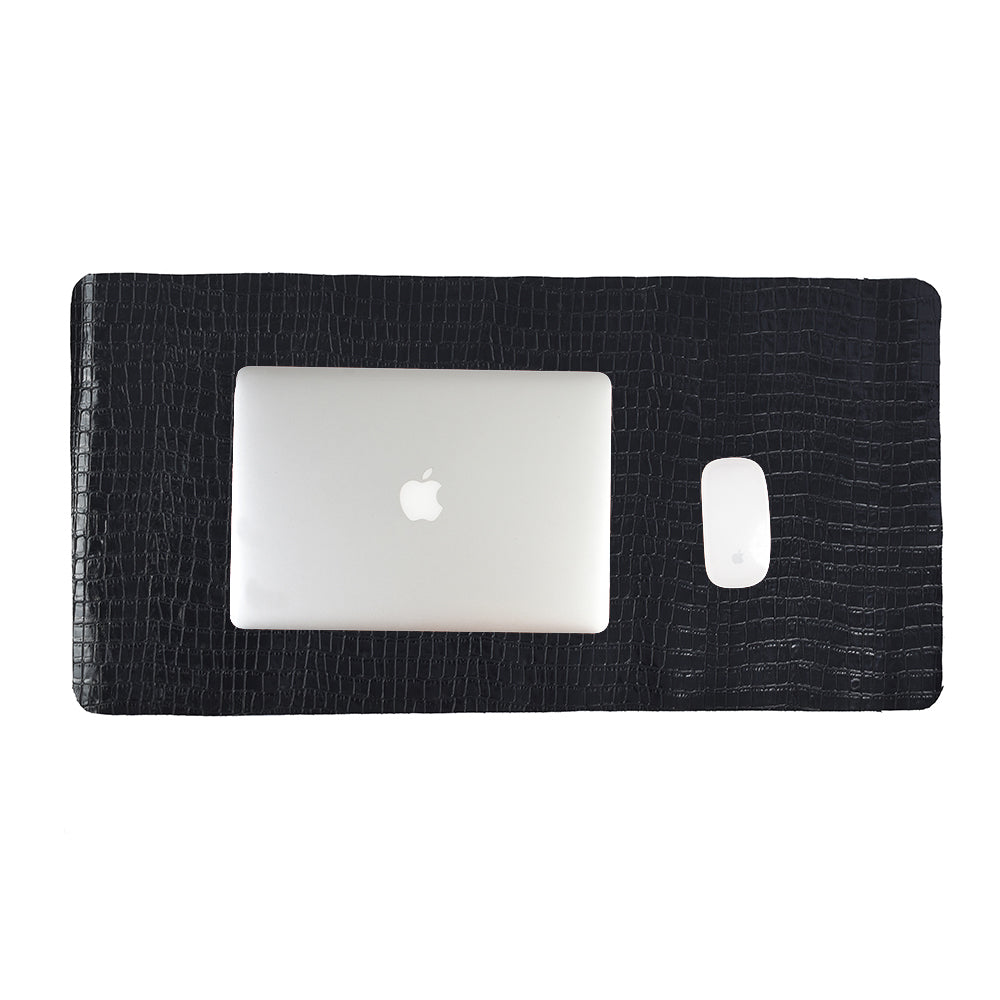 Tapetes de piel para computadora- negro